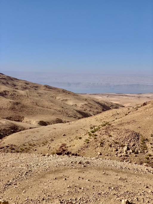 The drive from Madaba, Jordan to the Dead Sea