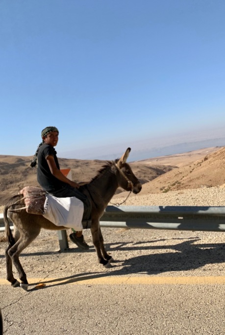 You will stumble across many people riding their donkeys along the road.